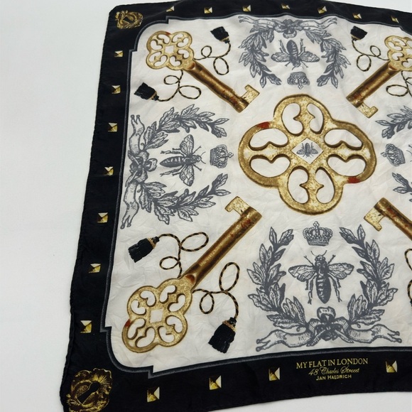 My Flat In London, 100% Silk Scarf - Picture 3 of 6